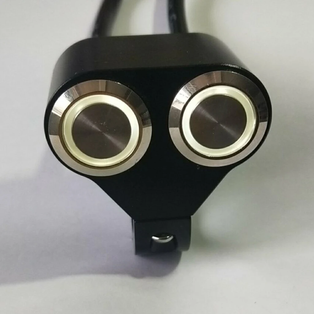 25mm Handlebar Motorbike LED Switches Horn Brake Kill Stop ON-OFF