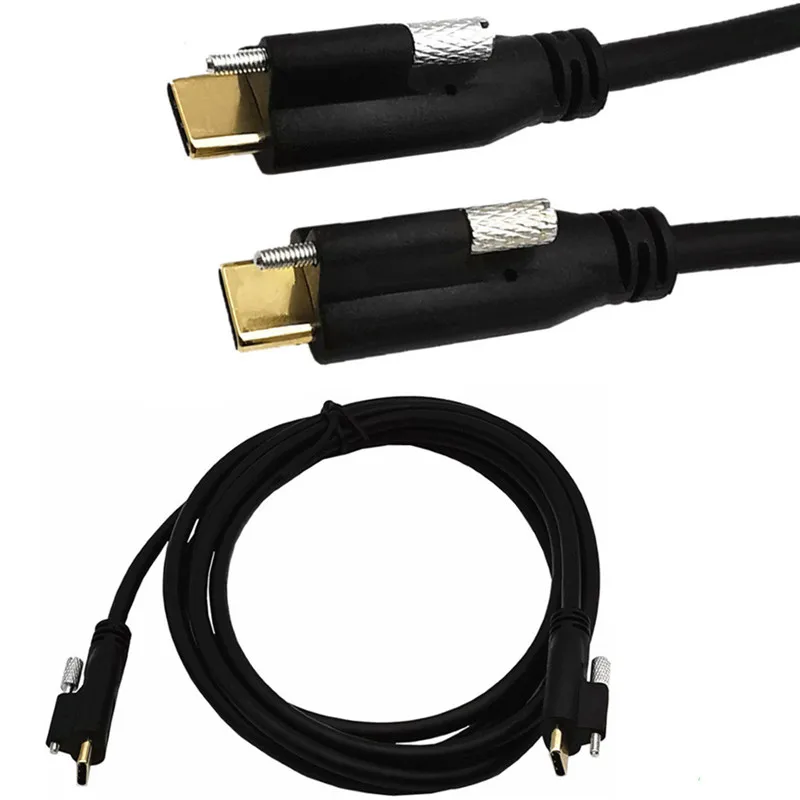 

USB 3.1 Type-C Male to USB-C Male to Female Data with screw Cable 0.3m 0.6m 1.0m 2.0m