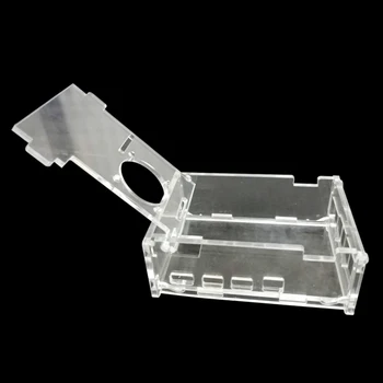 

Transparent With Cooling Fan Acrylic Case Home Anti Scratch Heatsinks Practical Accessories Dust Resistant For Raspberry Pi 4