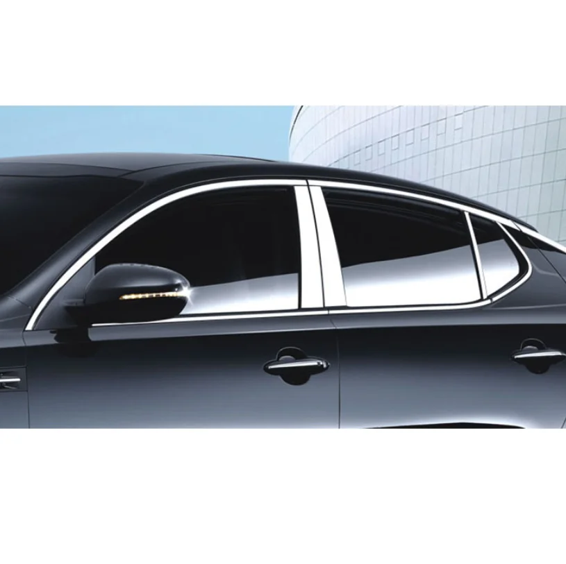 Накладки на окна автомобиля из нержавеющей стали для kia optima kia k5 2010 2011 2012 2013