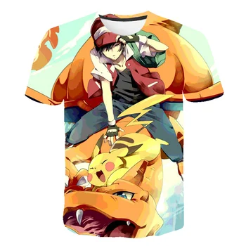 

2020 Summer Children's Anime New Fun T-shirt 3D Printed Cartoon Cute Best-Selling Short-Sleeved Tops