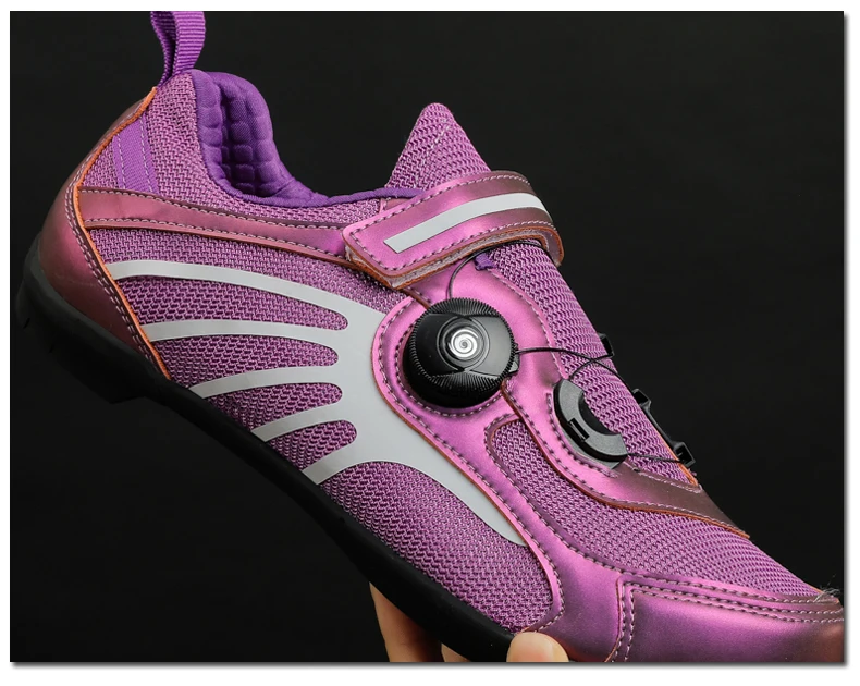 Men Women Road Riding Racing Shoes Outdoor Breathable Cycling Profession Bicycle Shoes Self-Locking Sport MTB Shoes Size 36-45