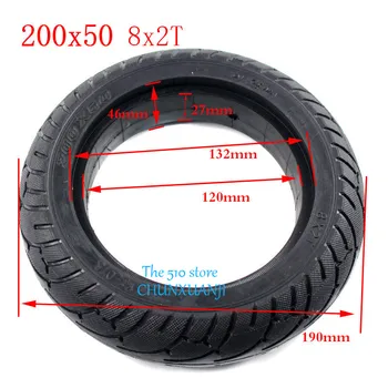 

2PCS High quality 200x50 8X2T Solid tyre 8 inch tire fit Electric Self Balancing Hoverboard Scooter 200*50 8x2T tyre