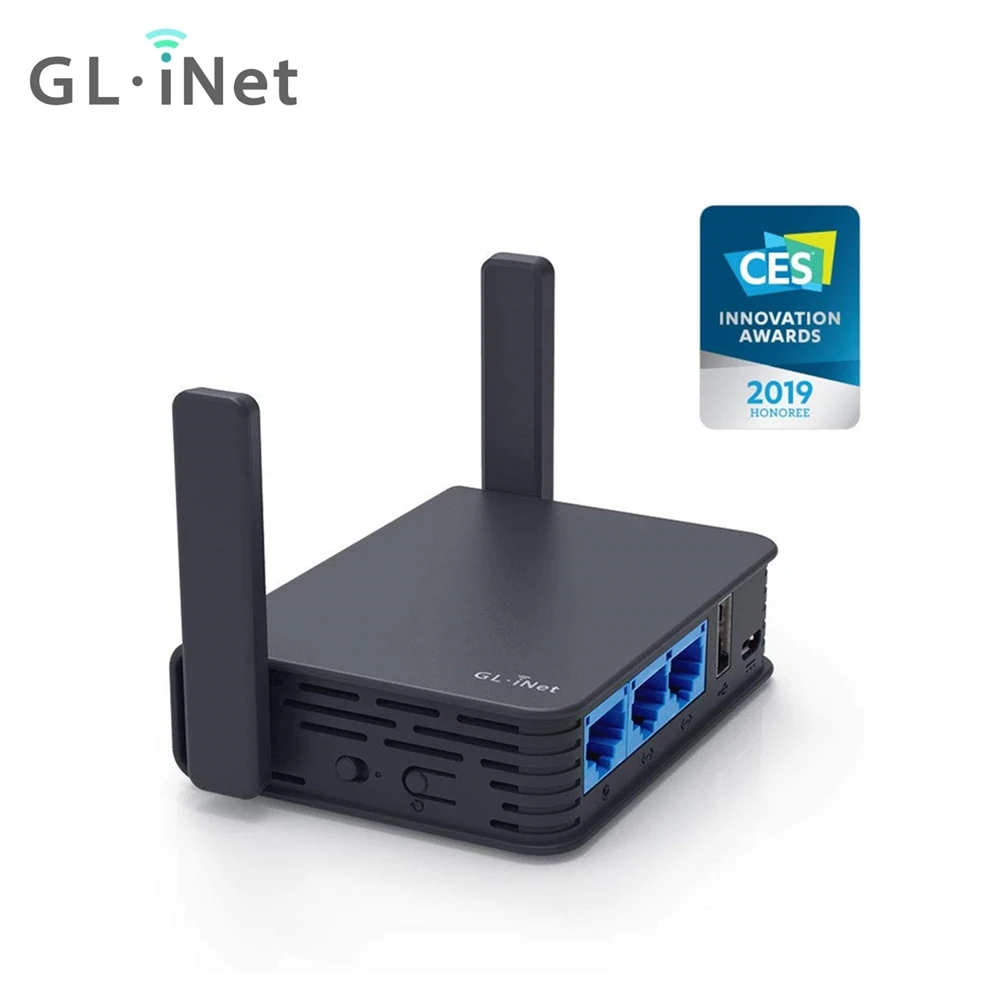 

GL.iNet GL-AR750S Gigabit Travel AC Router (Slate) 750Mbps Dual Band Wi-Fi 128MB RAM MicroSD Support OpenWrt LED pre-Installed