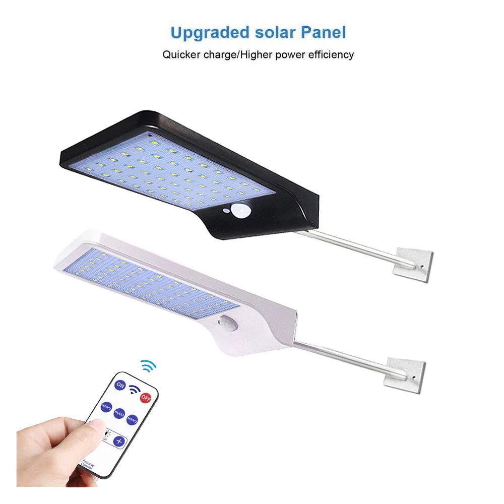 

Solar Lights Outdoor Wireless 48 led Adjustable Angle Motion Sensor Light Security Lighting Lamp For Garden Wall Yard remote