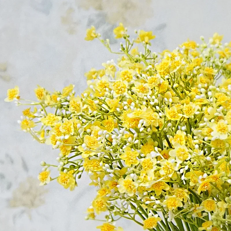 Один Филиал цвет Милана Gypsophila Femtive искусственная Цветочная подделка цветок Свадебный букет набор ручной работы diy