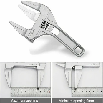 

200mm Aluminum Adjustable Spanner Wrench Remover 6-68mm Repair Installing Tool