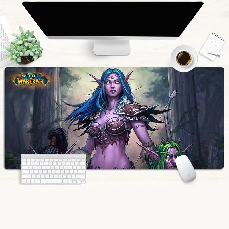 World of warcraft коврик для мыши для ноутбука, компьютера, версия для контроля скорости, большой игровой коврик для мыши