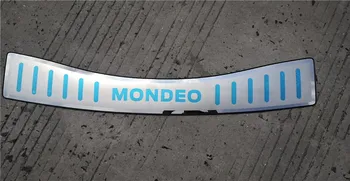 

Car styling stainless steel Rear Bumper Protector Sill Trunk Tread Plate Trim for Ford Mondeo 2013-2018 Car accessories