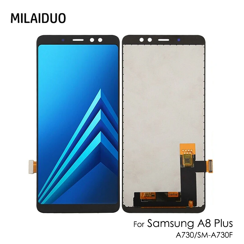 

AMOLED For Samsung Galaxy A8 Plus 2018 LCD Display Touch Screen Digitizer LCD For Samsung A730 SM-A730F A730F/DS A730x 6"