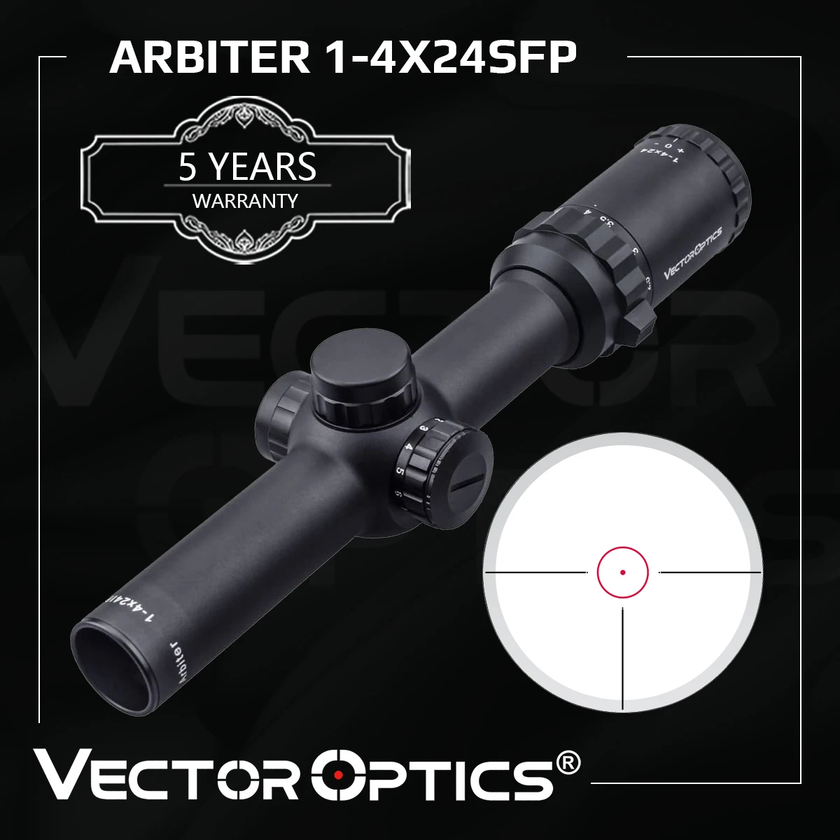 Hot Item Hunting Riflescope Sight Airguns Vector-Optics 30-06 Red Dot Arbiter 1-4x24 SFP for Heavy-Recoil-.308 Jrqx11B