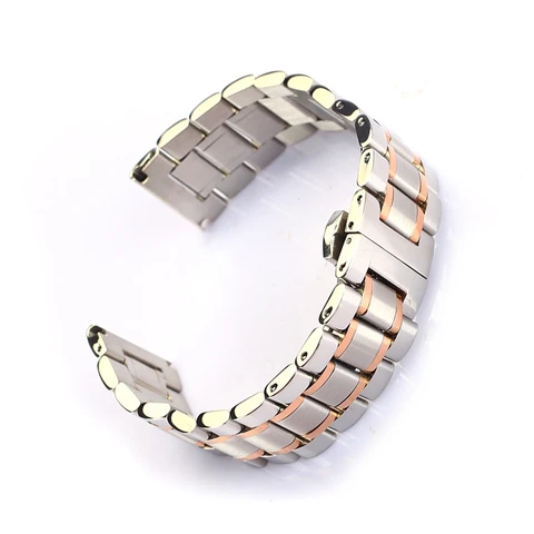 20mm Watch Strap For Samsung Galaxy Watch 3 41mm 45mm Active 2 Stainless Steel Band Bracelet For Huawei Watch 3 Pro GT 2 46