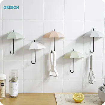 

3 Pcs Umbrella Hook To The Bathroom Organizer Key Holder Wall Decor Wall Hook For Hanging Key Wall Hanger For Home And Kitchen