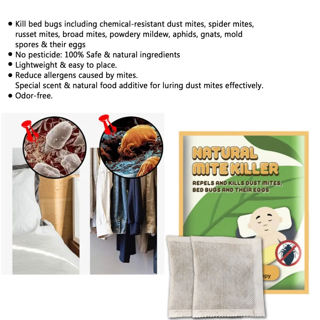 2020 натуральные травяные Клещи для уничтожения мелких червей антиклещи подушка