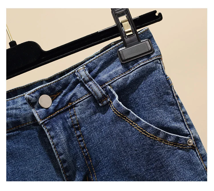 4xl хорошее качество плюс большие размеры джинсовые трусики женские Весна Зима Осень feminina эластичные стрейч джинсовые брюки женские K0151