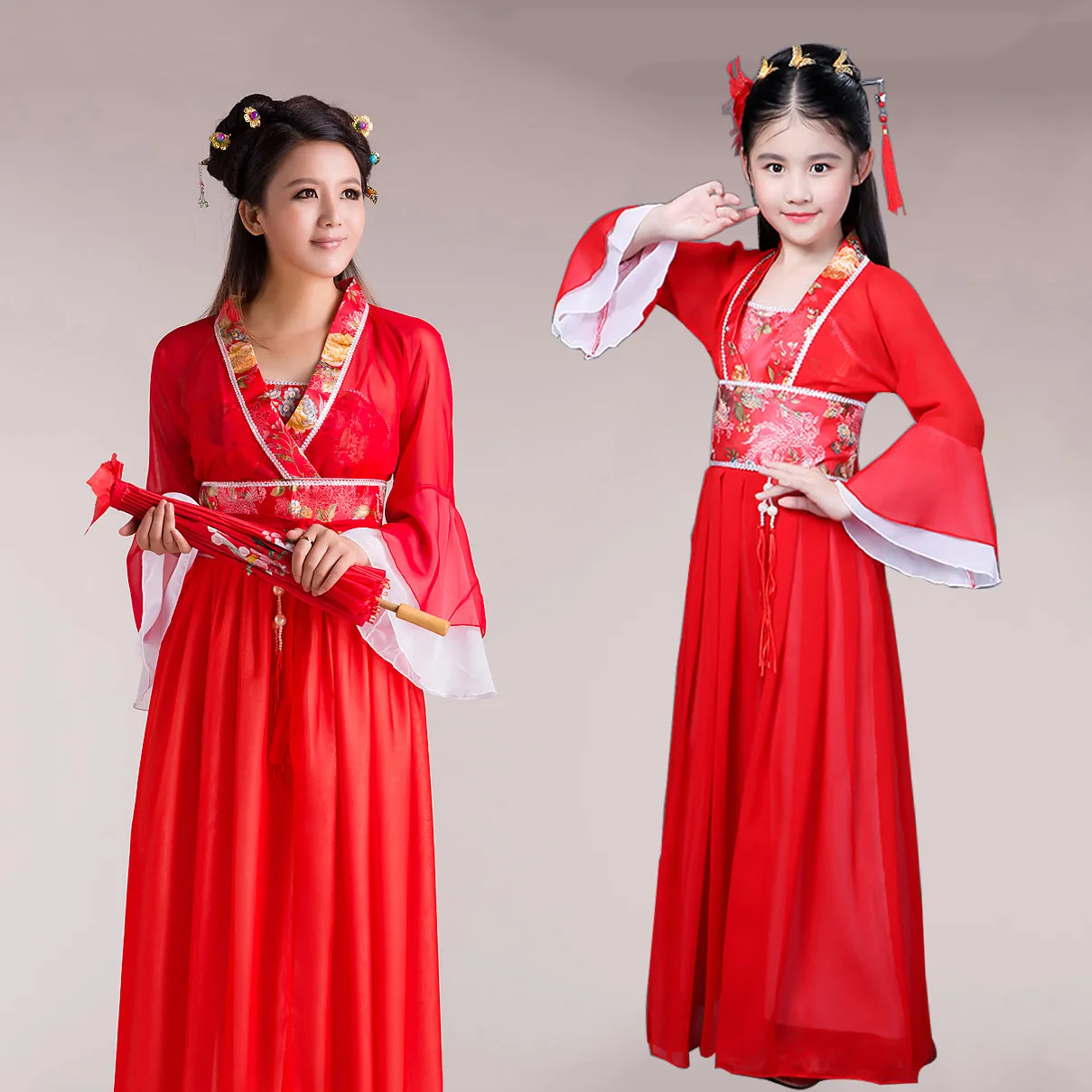 Adult Children Traditional Chinese Clothing for Girls Hanfu Cosplay Chinese Han Fu Girl Fairy Outfit Woman Halloween Lady Dress disney lady and the tramp large adult jigsaw classic walt disney characters games and puzzles cartoon noodles toys for restless