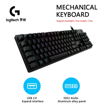 

Logitech keyboard G512 LIGHTSYNC RGB mechanical keyboard carbon full function keys for pc gaming keyboard
