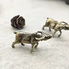 Solid Pure Copper Bull Miniatures Figurines Small Ornament Desktop Decoration Crafts Accessories Brass Animal Ox Toy Home Decors ► Photo 2/6