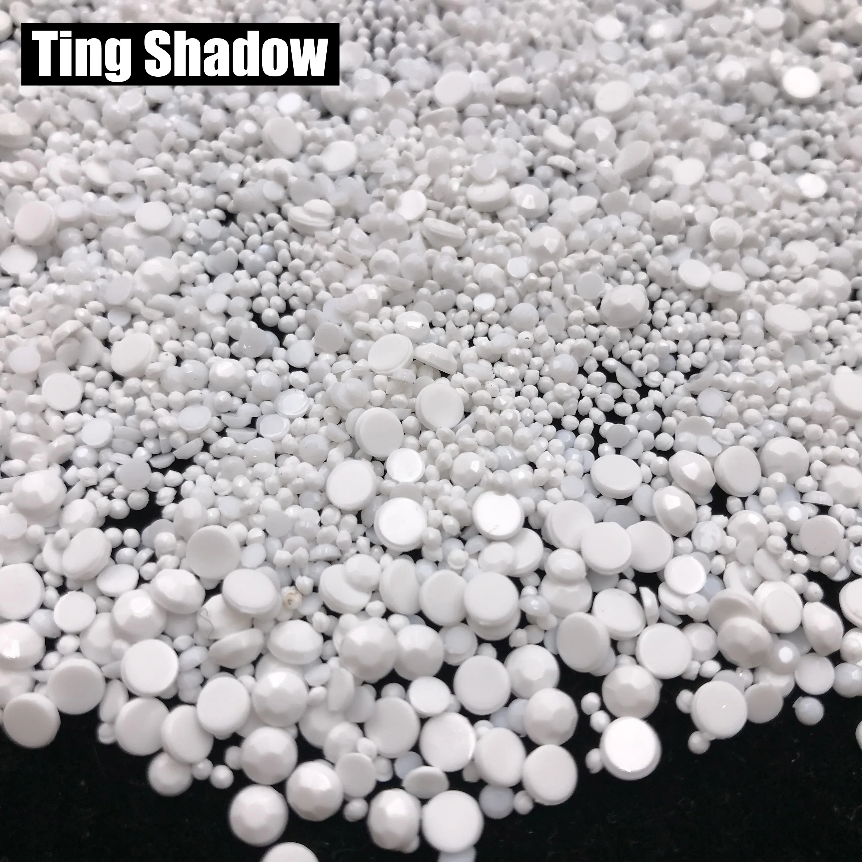 Китай белый плоский с оборота Кристалл Клей на блестящие стеклянные кристаллы