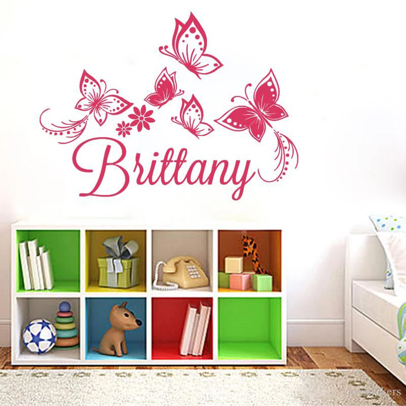 personalized-custom-name-butterflies-wall
