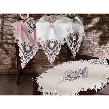 

Mina Linen Living Room Set 5 Piece Ecru Powder