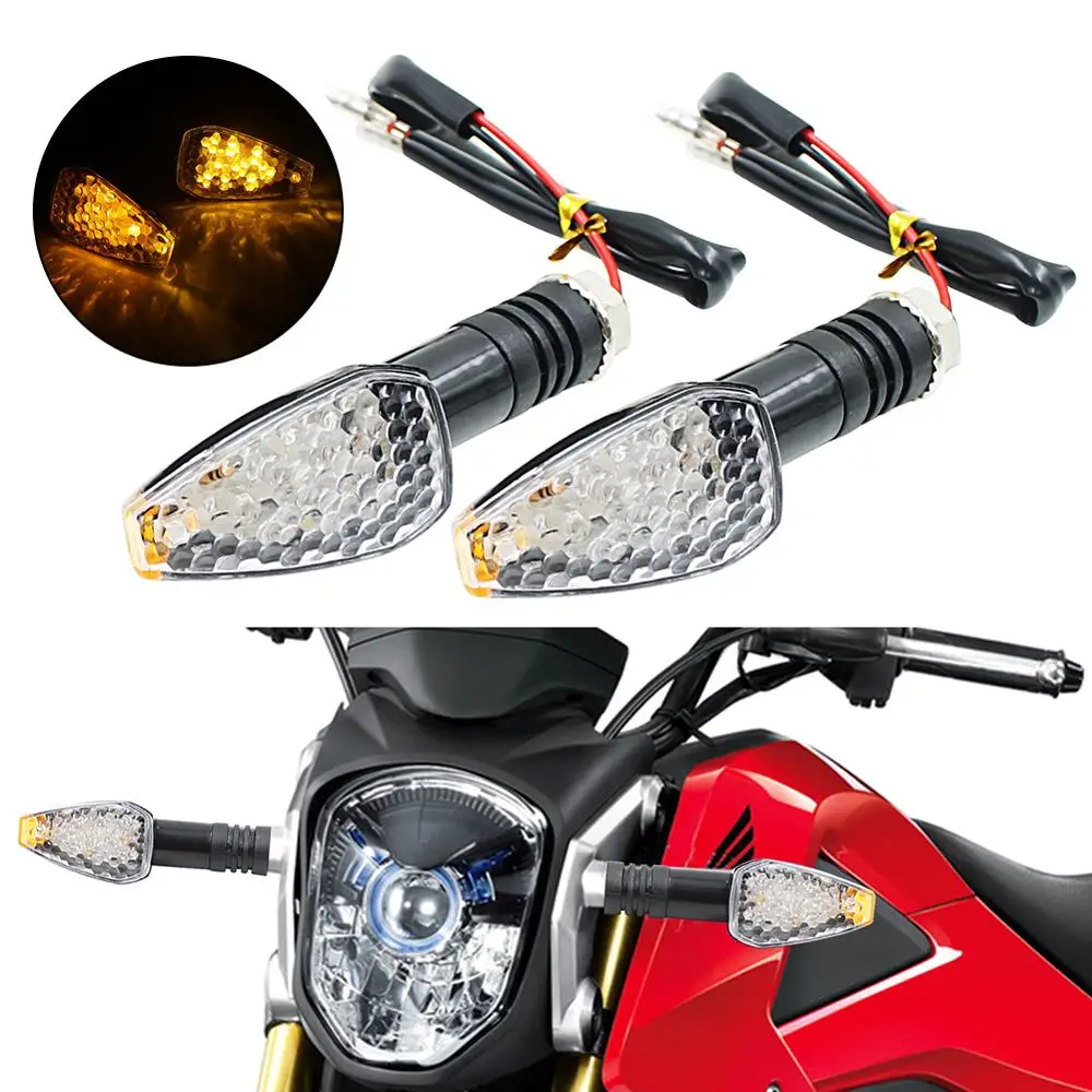 

2/4 PCS 12x LED Motorcycle Turn Signal Indicator Lights Amber DC 12V 1W Motorbike Night Lamps Light Accessory Turn Signal Lights