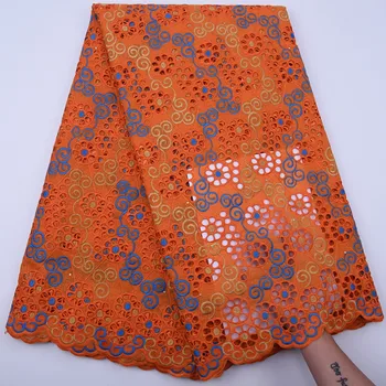 

African Dry Cotton Lace Fabric For Woman Dress Nigerian Lace Fabric 2020 High Quality Lace Swiss Voile In Switzerland Y1808