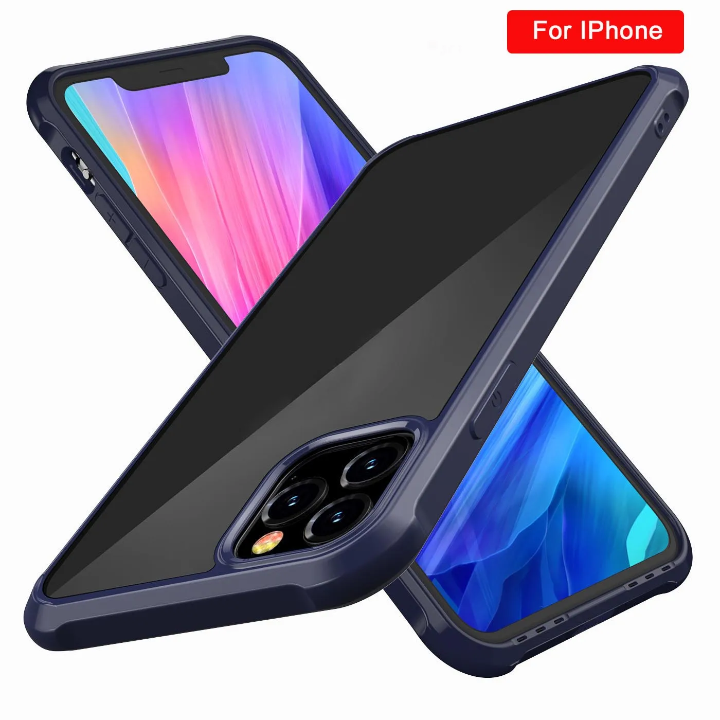 

Luxury Shockproof Transparent TPU + PC Case For Phone 11 Phone Case X XR XS Max phone 11 Pro Max Protection Frame Back Cover