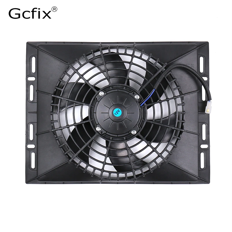 電気ラジエーター冷却ファン1w 12v 24v車用エアコンコンデンサーファンa Cホットロッドラジエータークラシックマッスルカートラックコンデンサー エアコン設置 Aliexpress