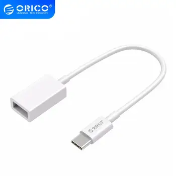 

ORICO Type-C C to A OTG Data USB2.0 Charging Cable MacBook Extended U Disk Mouse -White