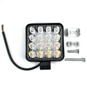 

16-LED Working lights Car 48W White/Yellow Off-road Inspection Lamp 6000K