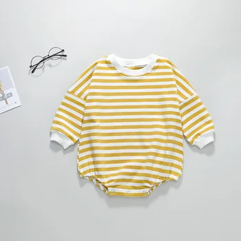 

Spring 2020 Baby Romper Stripe Long Sleeve