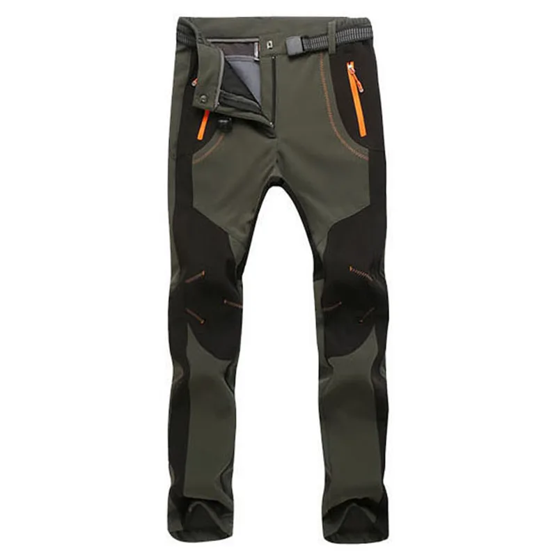 

Winter Snow Stretch Thicken Pants Men Women Soft Shell Waterproof Windproof Thermal Trousers Tactical Fleece Warm Cargo Pants5XL