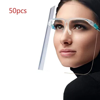 

2020 Outdoor Anti-spray Transparent 21X28CM Face Shield Kitchen Anti-fog Anti-Oil Protect Eyes Clear Face Cover PC Mask A50