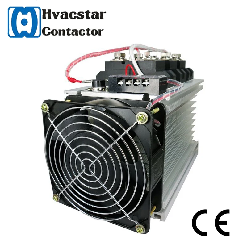 

Enhanced SSR with heat sink and fan H3200ZF 200A Solid State Relay