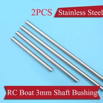 

2PCS 3mm Boat Shaft Bushing 304 Stainless Steel Drive Shafts Sleeve Length 50/100/150/200/250mm Spare Parts for DIY Model Boats