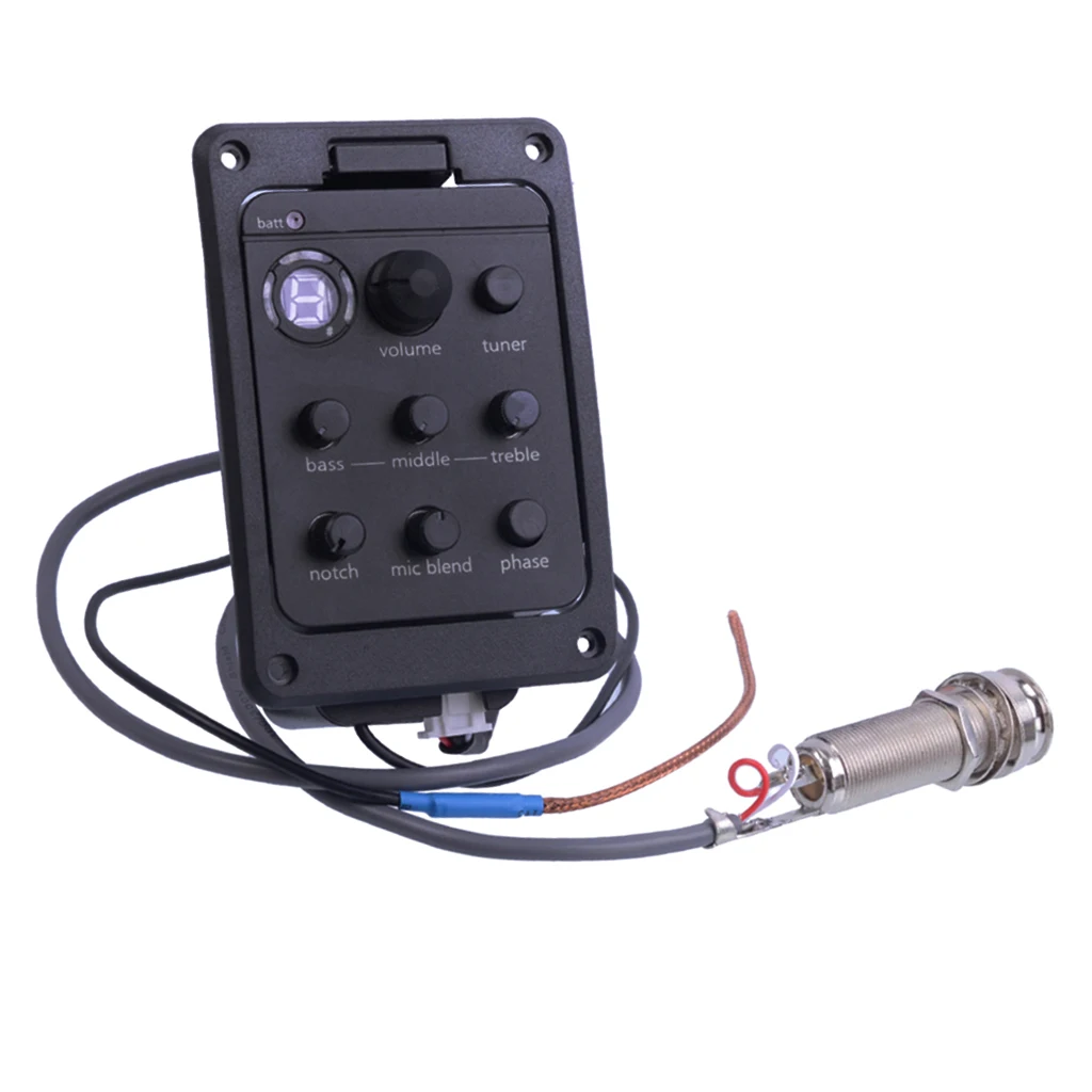 301 4 Band Guitar EQ Equalizer Pickup  Blend Preamp Pickup Tuner