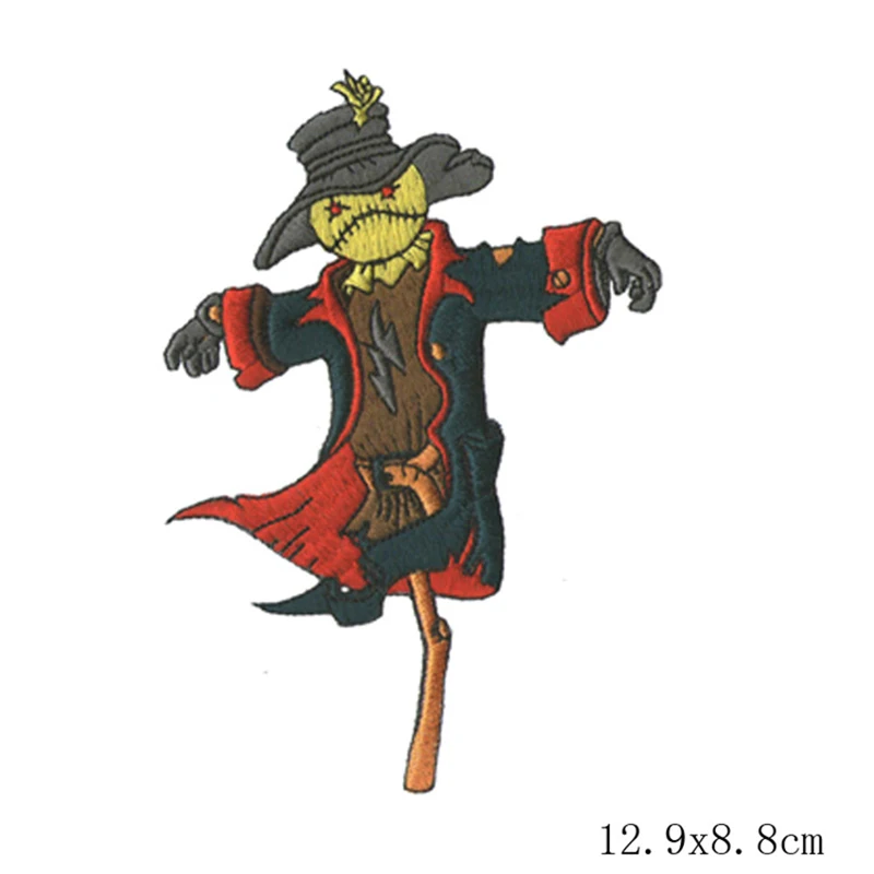 

Happy Halloween Christmas Santa Claus Clothing chapter label Cartoon patch for clothing Pumpkin Scarecrow decorate iron on patch