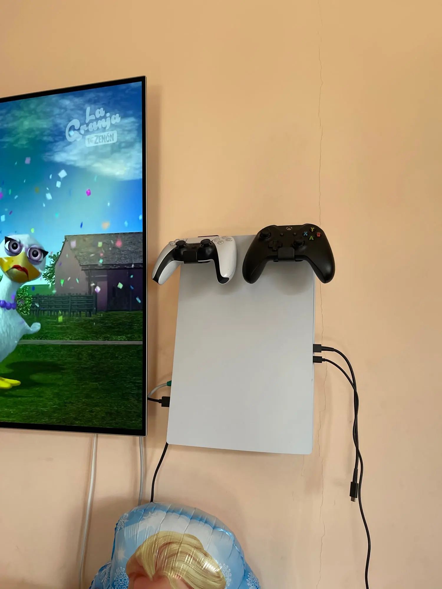 Monzlteck New Wall Mount for  PS5( Disc and Digital),All Metal Vertical Hanging on Wall Space Saver Easy to Install