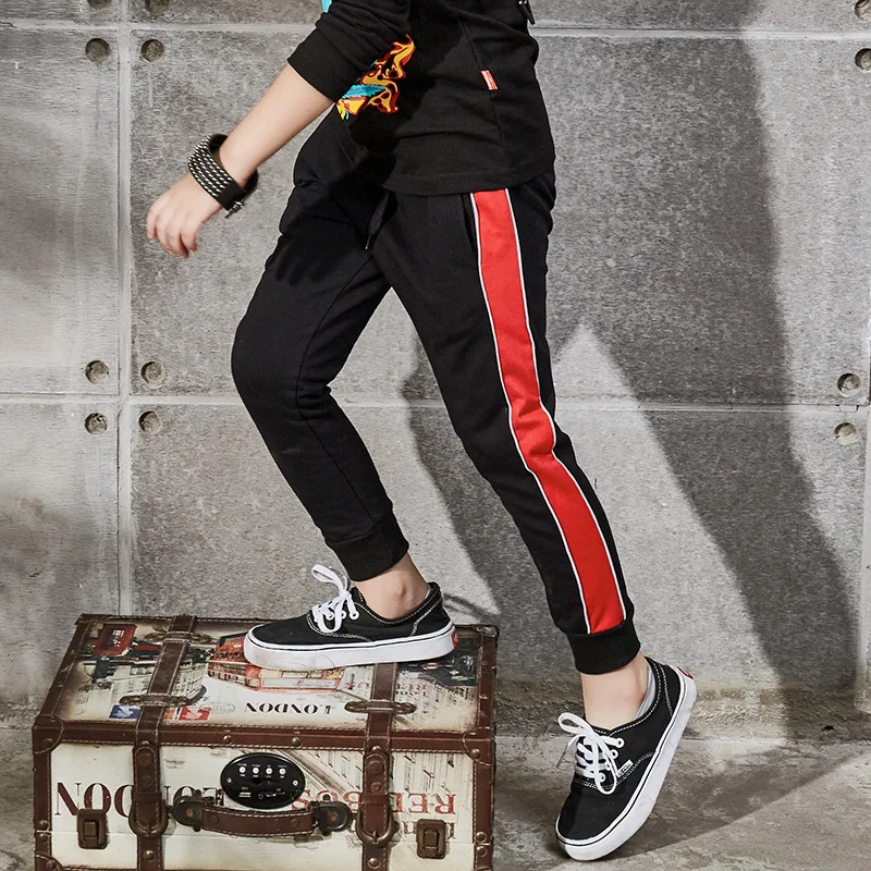 Брюки для мальчиков г. Весенние новые стильные детские спортивные штаны повседневные брюки из чистого хлопка в Корейском стиле для девочек детские брюки