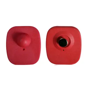 

Magnetic tag 1000 piece reusable security tag for RF8.2Mhz eas systems retail store anti shoplifting systems red color