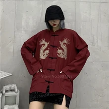 Дракон хаори японский стиль Харадзюку кимоно кардиган пальто мужской костюм самурая для женщин Девушка Воротник Мода Emboridery азиатская одежда