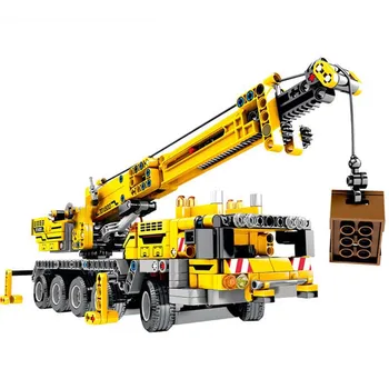 

New Enlighten Technic City Engineering Bulldozer Crane Car Truck Excavator Roller Building Blocks Construction Toys Gifts