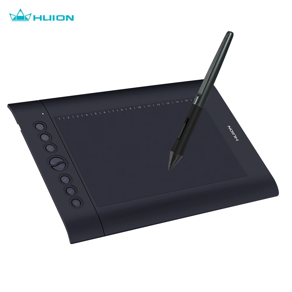 Huion H610 Pro V2 10x6 25 дюймов графический планшет с 8 Экспресс клавишами 16 мягких клавиш