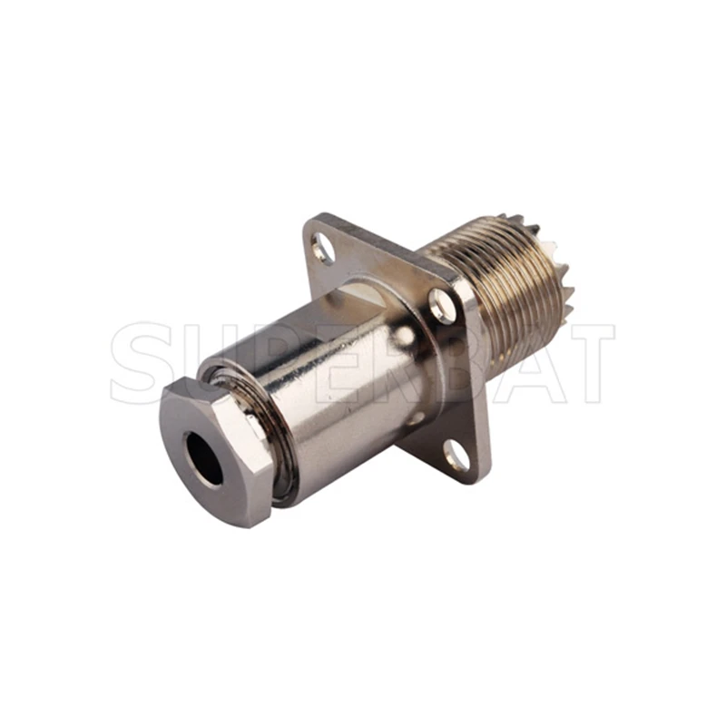 Superbat UHF Clamp Jack with Flange /Panel Mount Connector for Cable RG58 RG400 RG142 LMR195 RF Series | Мобильные телефоны и