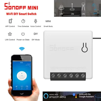 

Sonoff Home Appliance Light Lamp Wifi Switch Mini DIY Smart Switch Small Size Remote Control