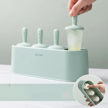 

J&J Refrigerator Ice Cream Mold Household Popsicle Ice Cream Popsicle Box Diy Ice Tray Maker Ice Cold Drink Sorbet Ice Cube