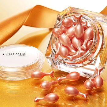 

25PCS/Bottle Fullerene Placenta Face Essence Capsule Facial Serum Moisturizing Hydrating Anti-wrinkle Whitening Skin Care