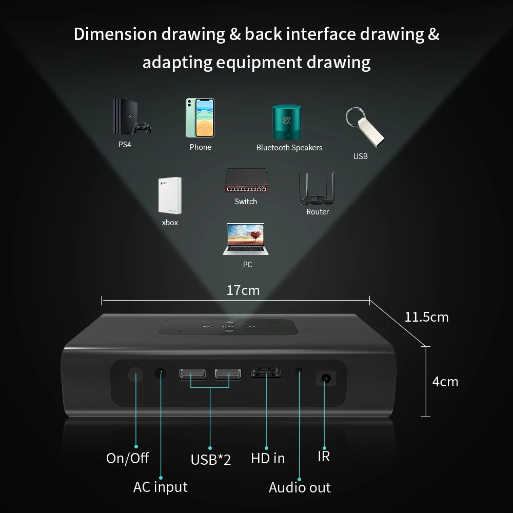 CRENOVA Mini Projector 4K X5 Android 6 Wifi 3D 10500 mAh Battery 6000 Lumens 300 Inch 1080P Portable Video DLP Phone Projector