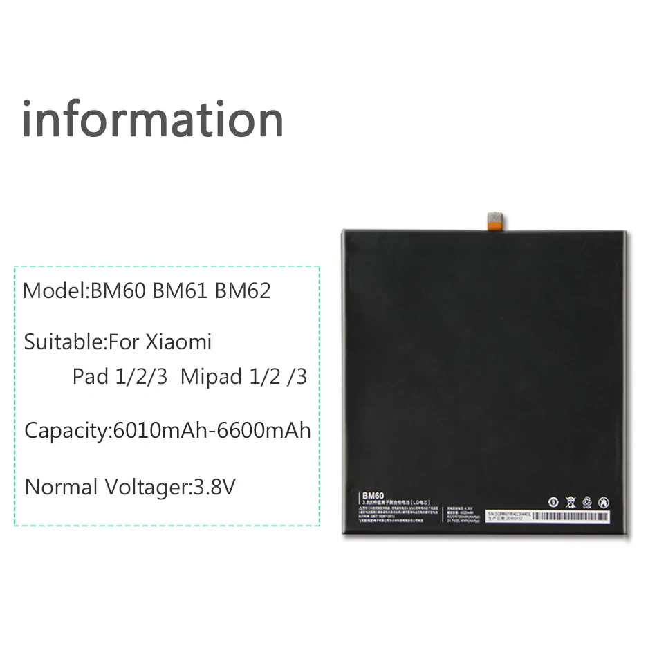 BM60 BM61 BM62 планшет Батарея для спортивной камеры Xiao mi Pad 1 2 3 mi pad 1 2 3 A0101 Pad2 Pad3 mi Pad 1/2/3 батарейки Replacemenet Запчасти